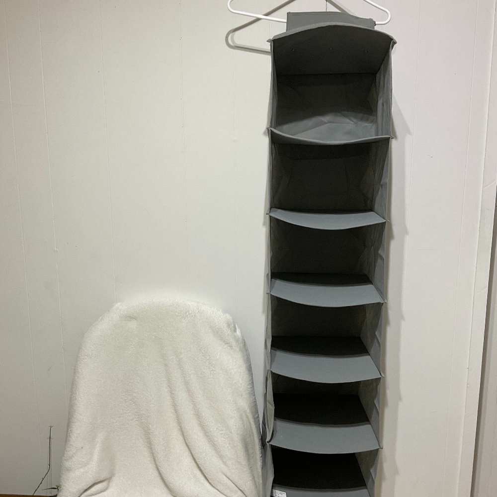 Hanging Closet Organizer and Storage 6-Shelf Closet Hanging Storage Shelves